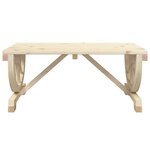 vidaXL Table basse de jardin 90x50x40 cm bois de sapin massif