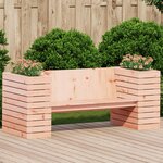 vidaXL Banc avec jardinières 167 5x60x65 cm bois massif de douglas