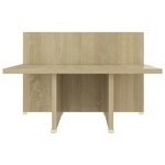 Vidaxl table basse chêne sonoma 111 5x50x33 cm bois d'ingénierie