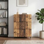 vidaXL Armoire à tiroirs 66 x 34 5 x 92 cm Bois d'ingénierie