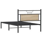 vidaXL Cadre de lit sans matelas chêne sonoma 100x190 cm