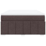 vidaXL Sommier à lattes de lit avec matelas Marron foncé 140x200 cm