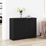 vidaXL Buffet Noir 90 5 x 30 x 70 cm Bois d'ingénierie