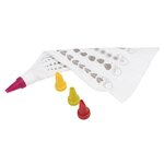 GIMEL Poche a douille + 4 embouts rouge, vert, orange et blanc