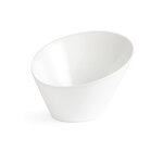 Bols ovales inclinés blancs - lot de 3 - olympia -  - porcelaine 203x176x107mm