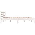 vidaXL Cadre de lit sans matelas 150x200 cm blanc