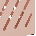 vidaXL Porte-parapluie avec stockage Rose 28 x 12 x 41 cm Acier