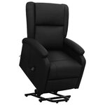vidaXL Fauteuil Noir Similicuir