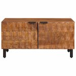 vidaXL Table basse Marron 80 x 50 x 40 cm Bois de mangue massif