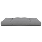 vidaXL Coussin de palette 120x80x12 cm gris tissu