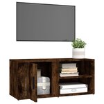 vidaXL Meubles TV 2 Pièces Chêne fumé 80x31 5x36 cm Bois d'ingénierie