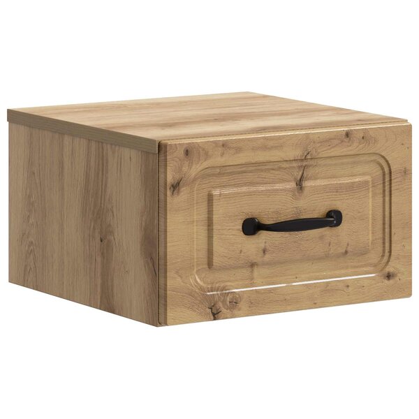 vidaXL Cabinet de chevet mural Chêne artisanal 34 5 x 33 x 20 cm