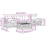 vidaXL Ensemble de canapés d'extérieur 5 pc Blanc et gris clair