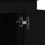 vidaXL Highboard Chêne noir 36 x 35 5 x 103 5 cm Bois d'ingénierie