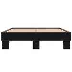 vidaXL Cadre de lit sans matelas noir 140x190 cm