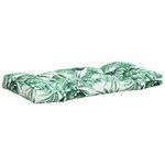 vidaXL Coussins de palette lot de 2 motif de feuilles tissu