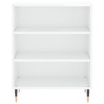 vidaXL Buffet blanc brillant 57x35x70 cm bois d'ingénierie