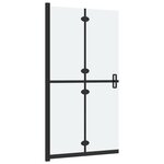 vidaXL Paroi de douche pliable Verre ESG dépoli 90x190 cm