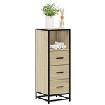 vidaXL Armoire de salle de bain chêne sonoma 35x37 5x100 cm