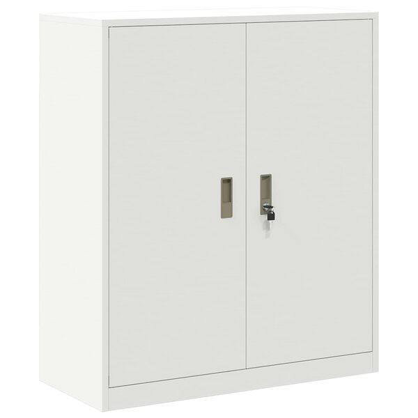 vidaXL Armoire de rangement Blanc 90 x 40 x 105 cm Acier