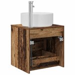 vidaXL Vanité de lavabo mural Bois ancien 49 5 x 44 5 x 65 5 cm