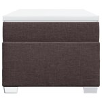 vidaXL Sommier à lattes de lit avec matelas Marron foncé 80x200 cm