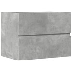 vidaXL Armoire de salle de bain gris béton bois d'ingénierie