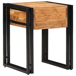 vidaXL Table d'appoint Marron 40 x 40 x 50 cm Bois d'acacia massif