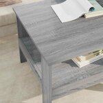 vidaXL Table basse Gris Sonoma 57 x 55 x 45 cm Bois d'ingénierie