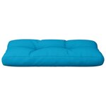 vidaXL Coussin de palette bleu clair 70x40x12 cm tissu