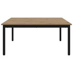 vidaXL Table basse Chêne artisan 100 x 100 x 45 cm Bois d'ingénierie