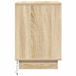 vidaXL Cabinet de chevet avec tiroir Chêne sonoma 50 x 34.5 x 50 cm.