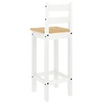 vidaXL Ensemble de bar 5 Pièces Blanc Bois de pin massif