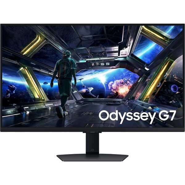 Moniteur de jeu intelligent Samsung Odyssey G7 32" IPS UHD 4K 144 Hz FreeSync Premium - Réponse 1 ms - Hauteur et inclinaison réglables - Multimédia - Angle de vision 178° - 16:9 - HDMI  DisplayPort - VESA 100x100mm