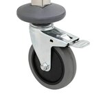 vidaXL Chariot à plateaux 6 bacs GN 39x55x87 cm acier inoxydable