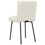 vidaXL Chaises à manger lot de 6 crème velours