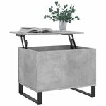 vidaXL Table basse Gris béton 60x44 5x45 cm Bois d'ingénierie