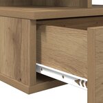 vidaXL Tables de Chevet Flottantes 2 Pièces Chêne Artisanal 40x31x27 cm Bois d'Ingénierie