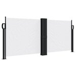 vidaXL Auvent latéral rétractable blanc 100x1000 cm