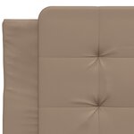 vidaXL Lit avec matelas cappuccino 80x200 cm similicuir