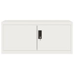 vidaXL Classeur blanc 90x40x240 cm acier