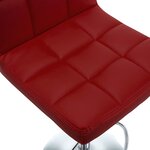 vidaXL Tabourets de bar lot de 2 rouge bordeaux similicuir