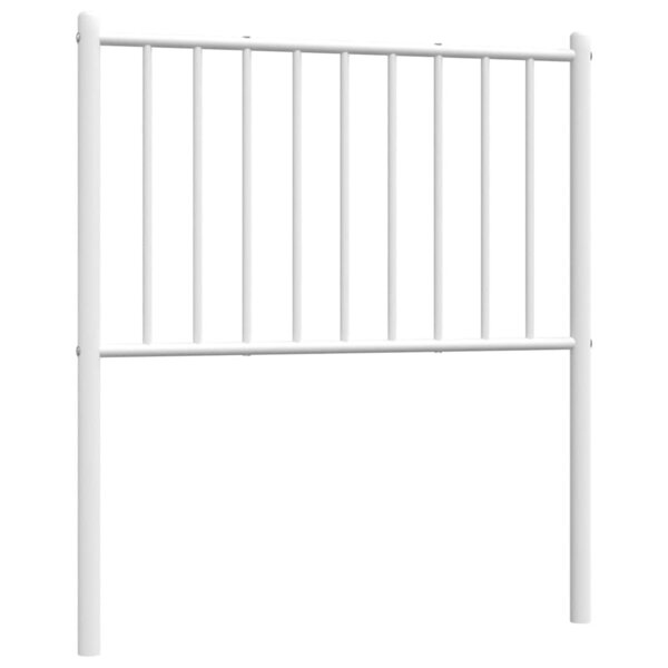 vidaXL Tête de lit de remplacement métal blanc 75 cm