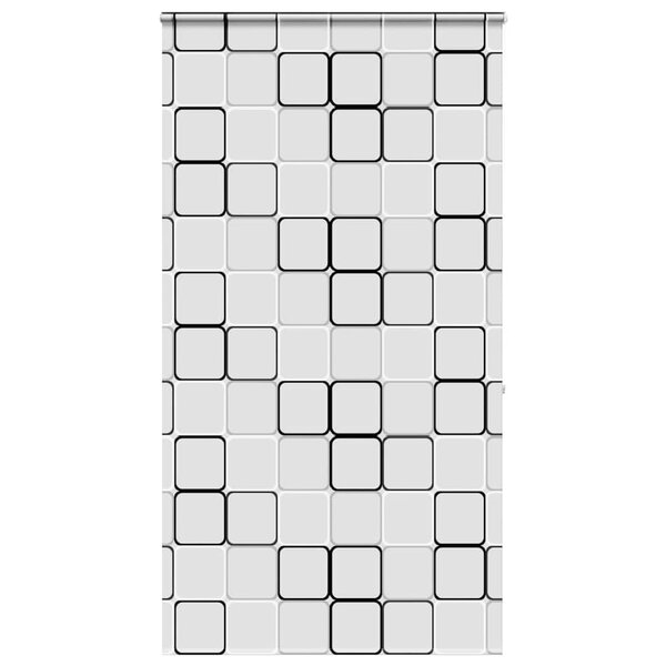 vidaXL Store enrouleur de douche avec cassette largeur du tissu 116 cm