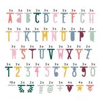 Bannière personnalisable - 147 lettres multicolores