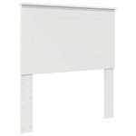 vidaXL Cadre de lit Blanc 90 x 190 cm Bois de pin massif