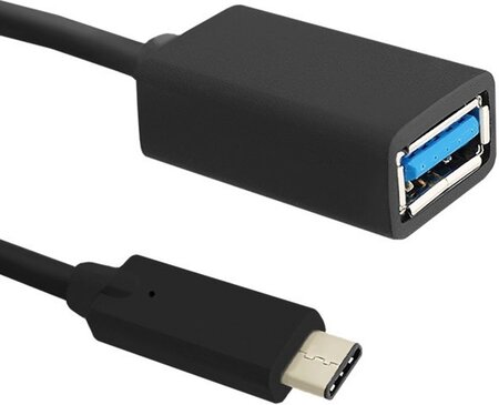 Cable Qoltec USB 3.0 Type C vers USB femelle (OTG) pour smartphone/tablette