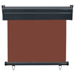 vidaXL Auvent latéral de balcon 85x250 cm Marron