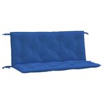vidaXL Coussins de banc jardin lot de 2 bleu 120x50x7 cm tissu Oxford