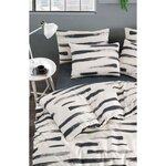 Parure de lit - housse de couette 220 x 240 + 2 taies d'oreiller 60 x 60  65  coton- Blanc